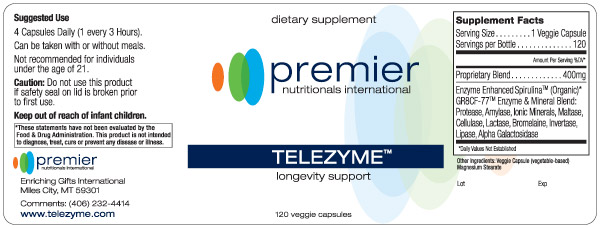 Telezyme Ingredients and Instructions